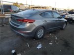 2017 Hyundai Elantra Se Gray vin: KMHD74LF9HU113496