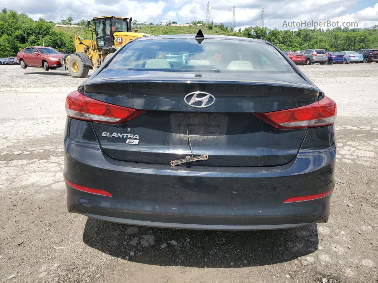 2017 Hyundai Elantra Se Black vin: KMHD74LF9HU117502