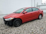 2017 Hyundai Elantra Se Red vin: KMHD74LF9HU118925