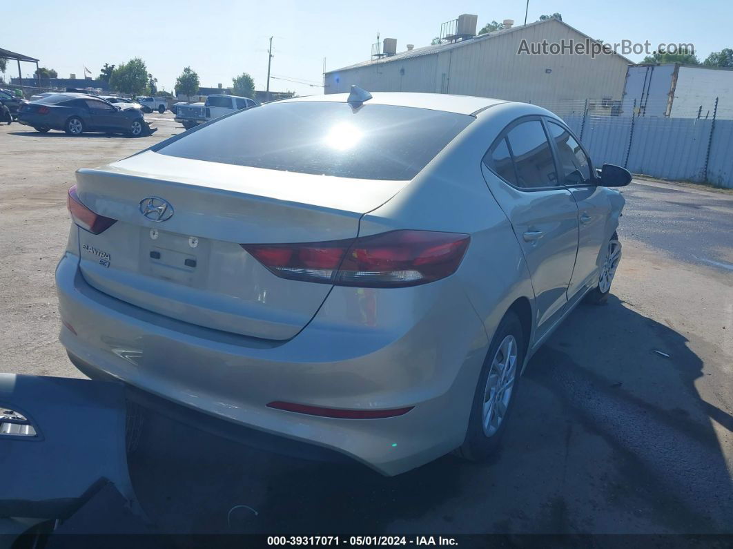 2017 Hyundai Elantra Se Beige vin: KMHD74LF9HU121968