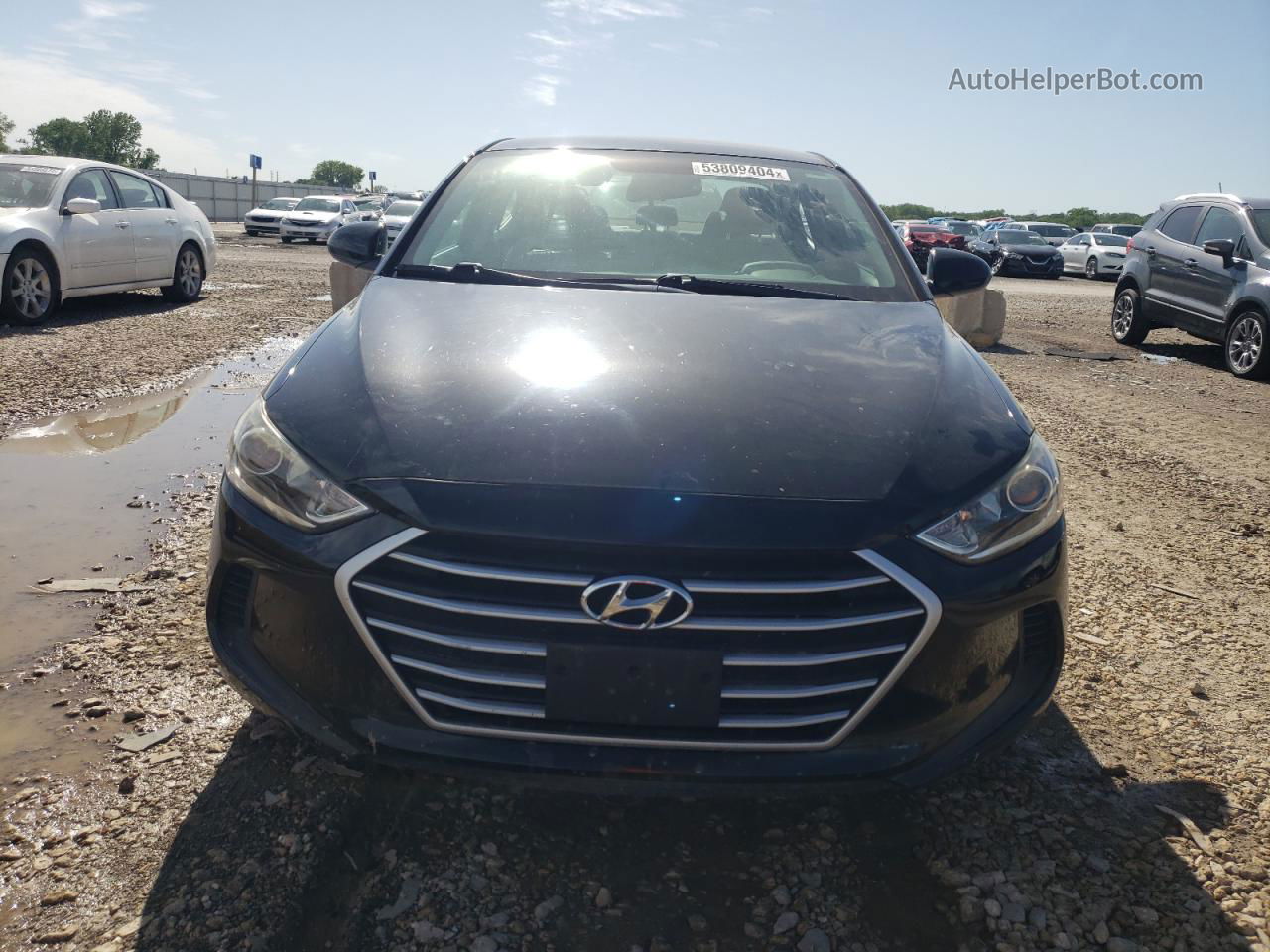 2017 Hyundai Elantra Se Black vin: KMHD74LF9HU381139