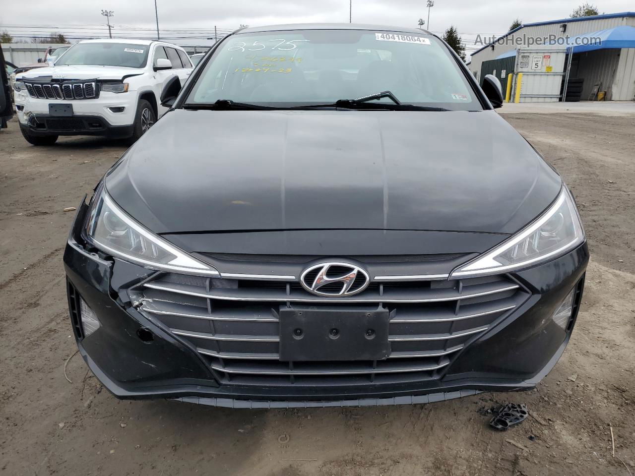 2019 Hyundai Elantra Se Черный vin: KMHD74LF9KU872575