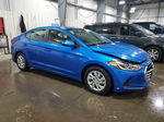 2017 Hyundai Elantra Se Blue vin: KMHD74LFXHU111417