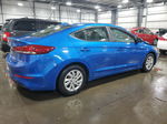 2017 Hyundai Elantra Se Blue vin: KMHD74LFXHU111417