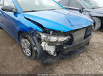 2017 Hyundai Elantra Se Blue vin: KMHD74LFXHU124507