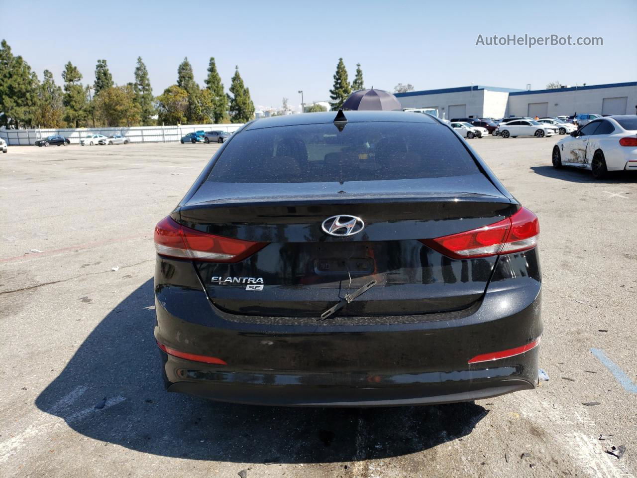 2017 Hyundai Elantra Se Black vin: KMHD74LFXHU156079