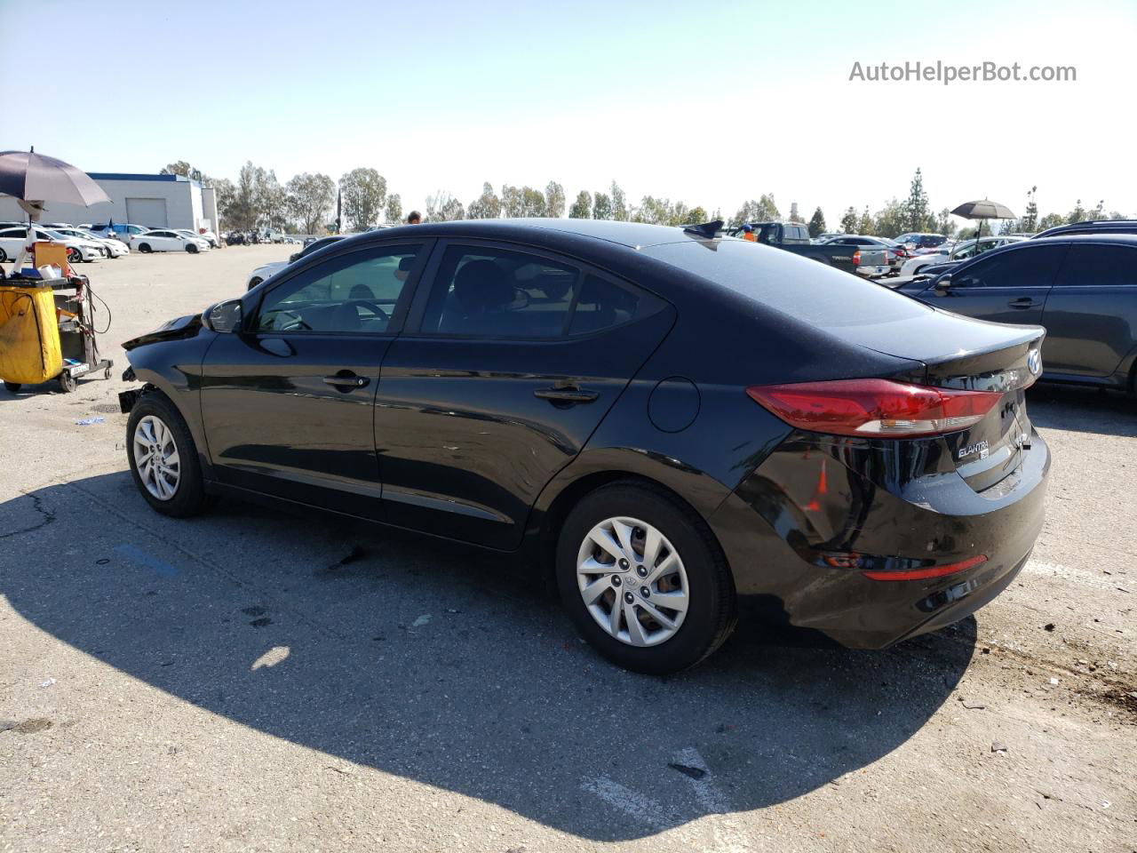 2017 Hyundai Elantra Se Black vin: KMHD74LFXHU156079