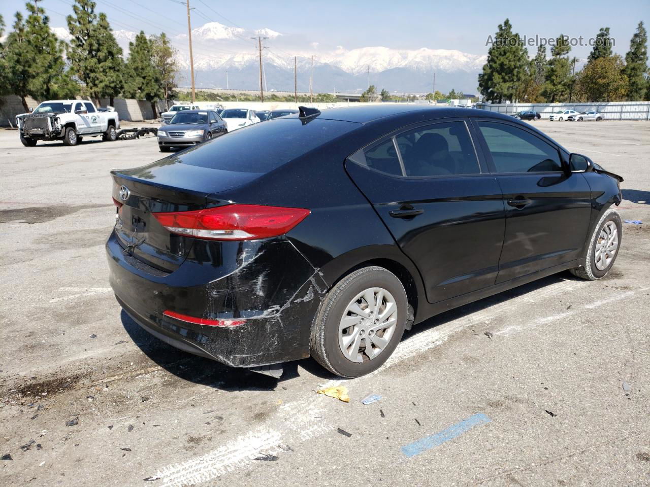 2017 Hyundai Elantra Se Black vin: KMHD74LFXHU156079