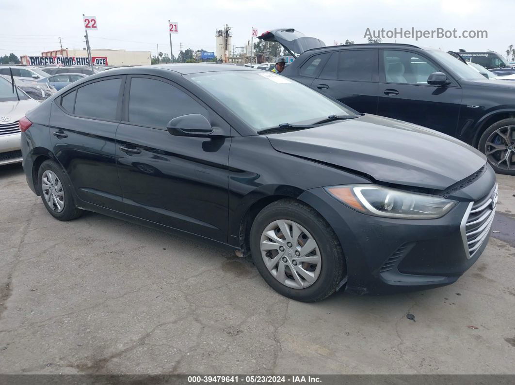 2017 Hyundai Elantra Se Black vin: KMHD74LFXHU160147