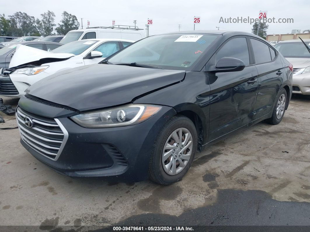 2017 Hyundai Elantra Se Black vin: KMHD74LFXHU160147