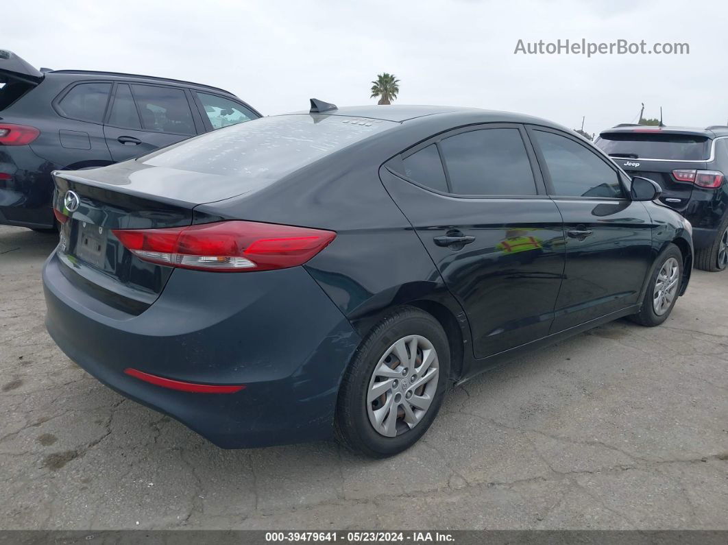 2017 Hyundai Elantra Se Black vin: KMHD74LFXHU160147