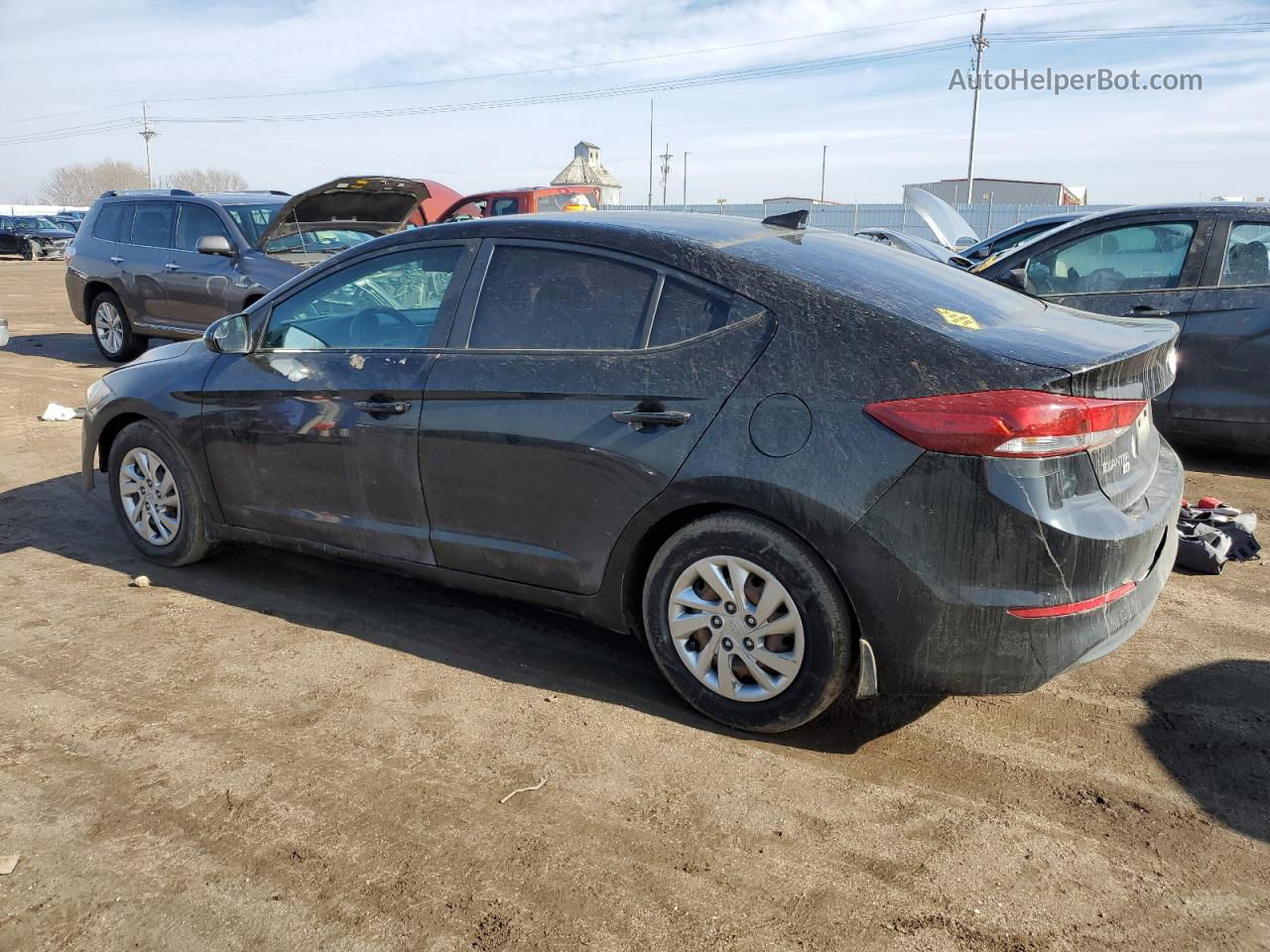 2017 Hyundai Elantra Se Black vin: KMHD74LFXHU424791