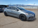 2018 Hyundai Elantra Se Gray vin: KMHD74LFXJU592999