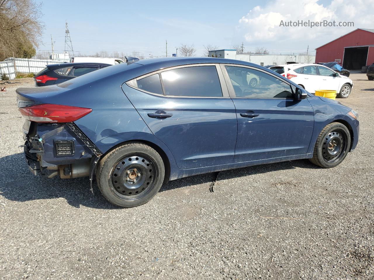 2017 Hyundai Elantra Se Blue vin: KMHD84LF0HU118051