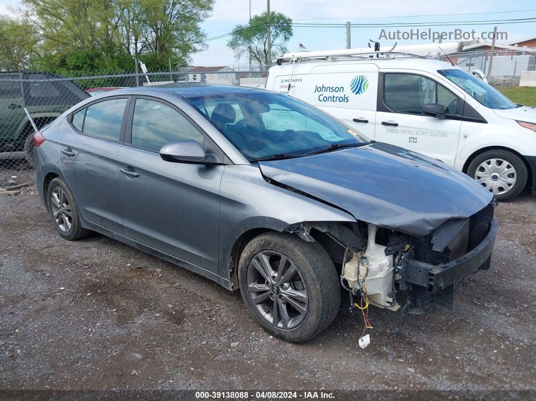 2017 Hyundai Elantra Se Gray vin: KMHD84LF0HU151390