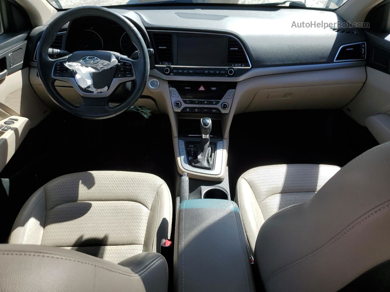 2017 Hyundai Elantra Se Черный vin: KMHD84LF0HU200619