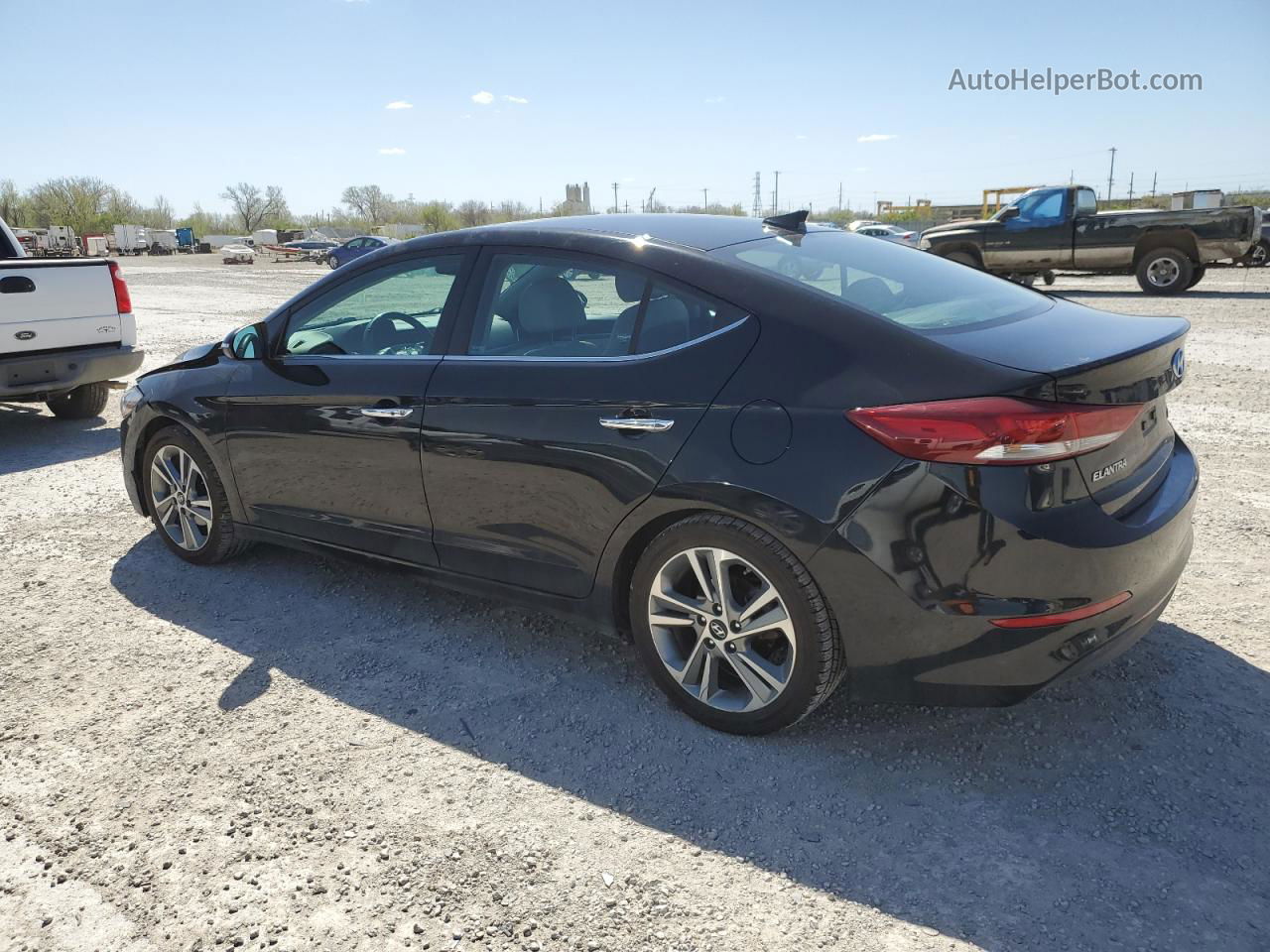 2017 Hyundai Elantra Se Черный vin: KMHD84LF0HU200619