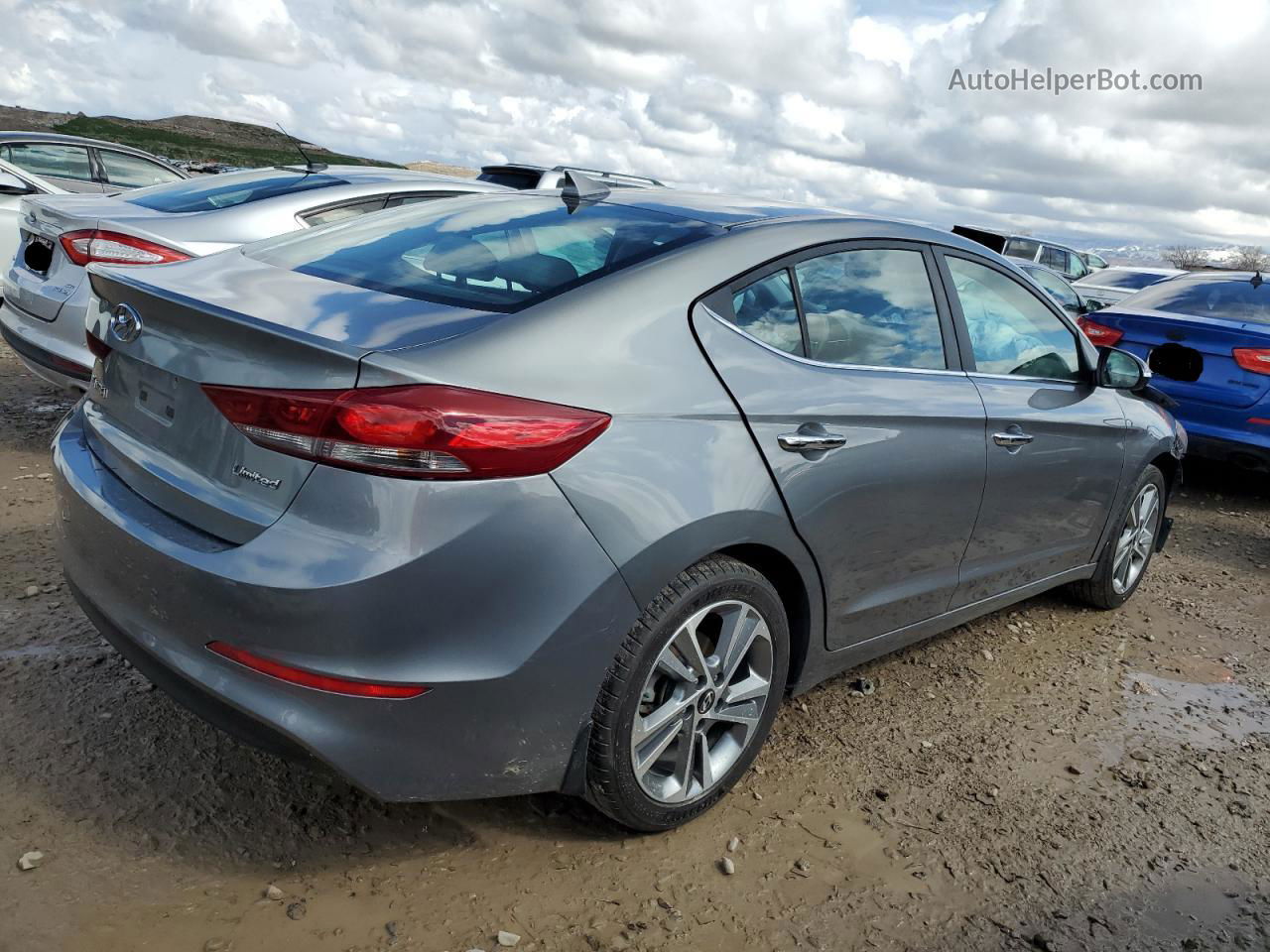 2017 Hyundai Elantra Se Silver vin: KMHD84LF0HU223611