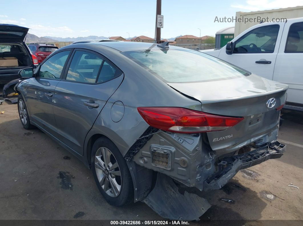 2017 Hyundai Elantra Se Gray vin: KMHD84LF0HU242143