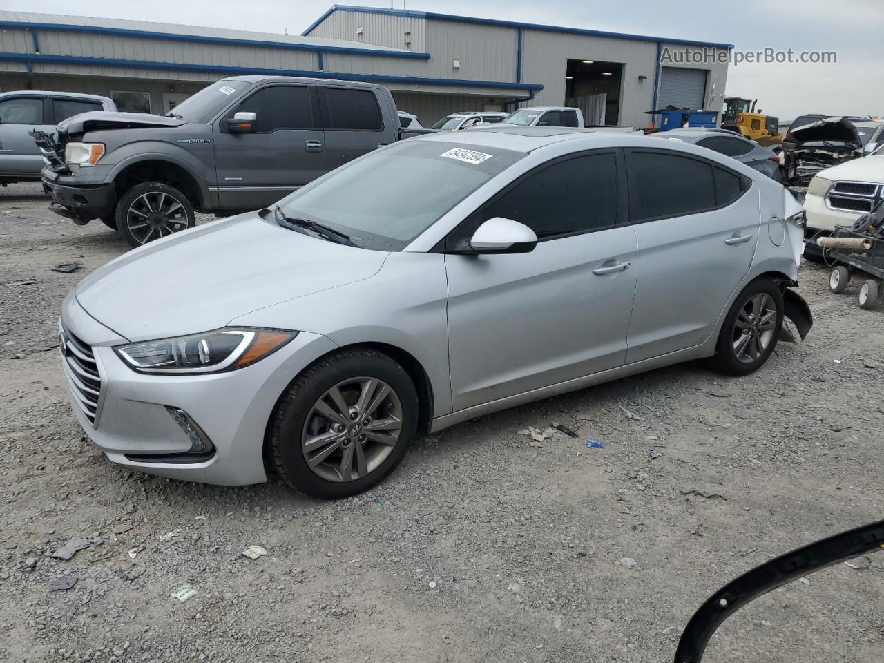 2017 Hyundai Elantra Se Silver vin: KMHD84LF0HU261193