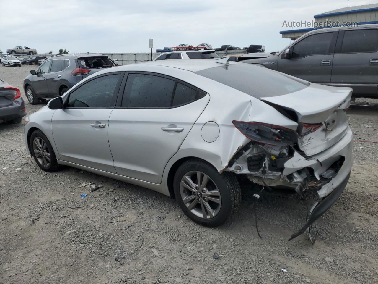 2017 Hyundai Elantra Se Silver vin: KMHD84LF0HU261193