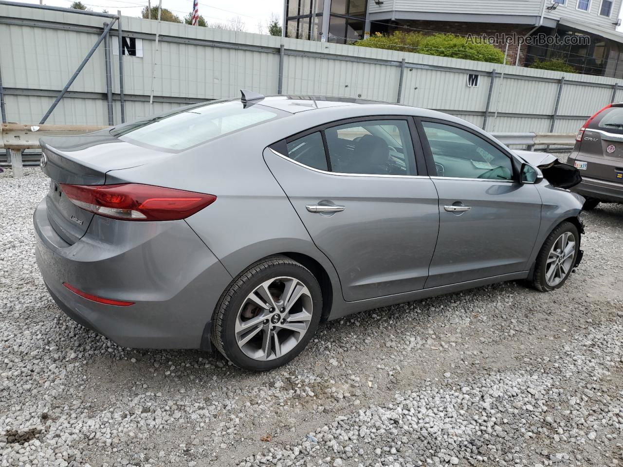 2017 Hyundai Elantra Se Gray vin: KMHD84LF0HU292573