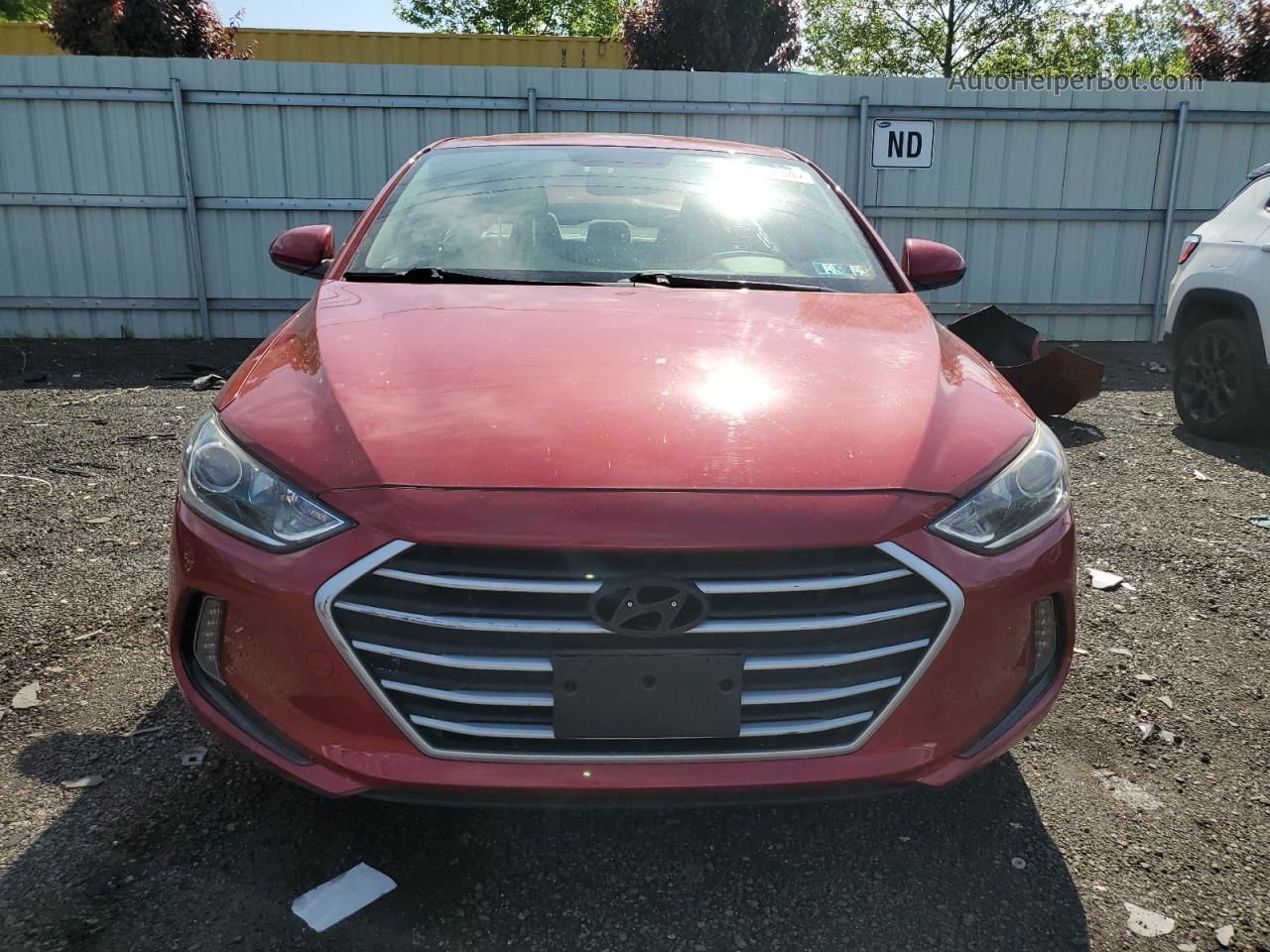 2017 Hyundai Elantra Se Red vin: KMHD84LF0HU313292