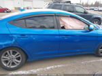 2018 Hyundai Elantra Sel Blue vin: KMHD84LF0JU698326