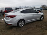 2019 Hyundai Elantra Sel Silver vin: KMHD84LF0KU743721