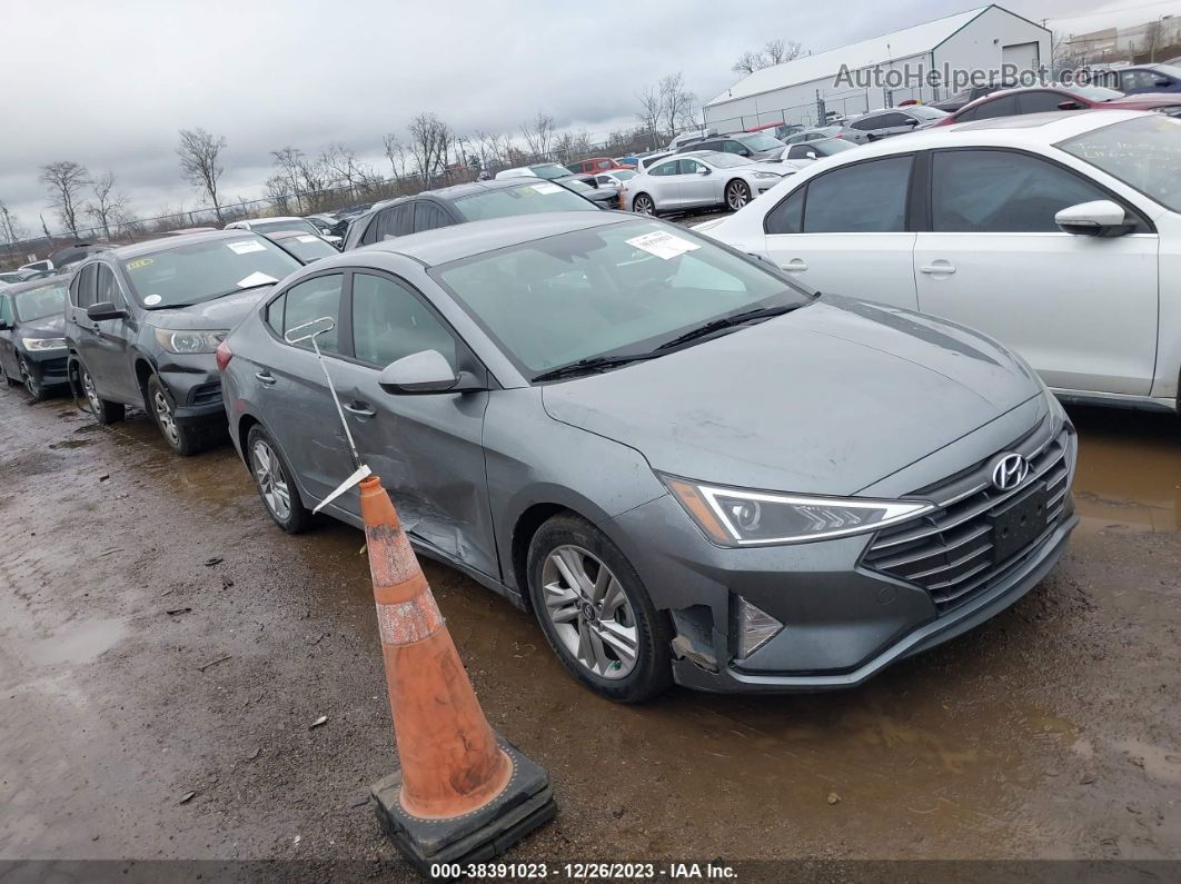 2019 Hyundai Elantra Sel Gray vin: KMHD84LF0KU762138