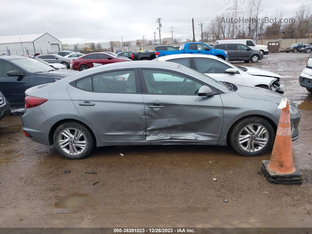 2019 Hyundai Elantra Sel Gray vin: KMHD84LF0KU762138