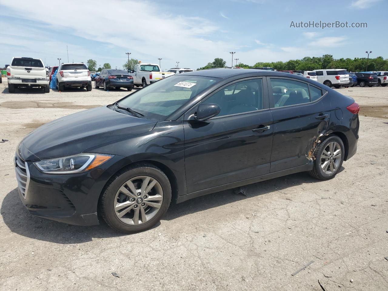 2017 Hyundai Elantra Se Black vin: KMHD84LF1HU153634