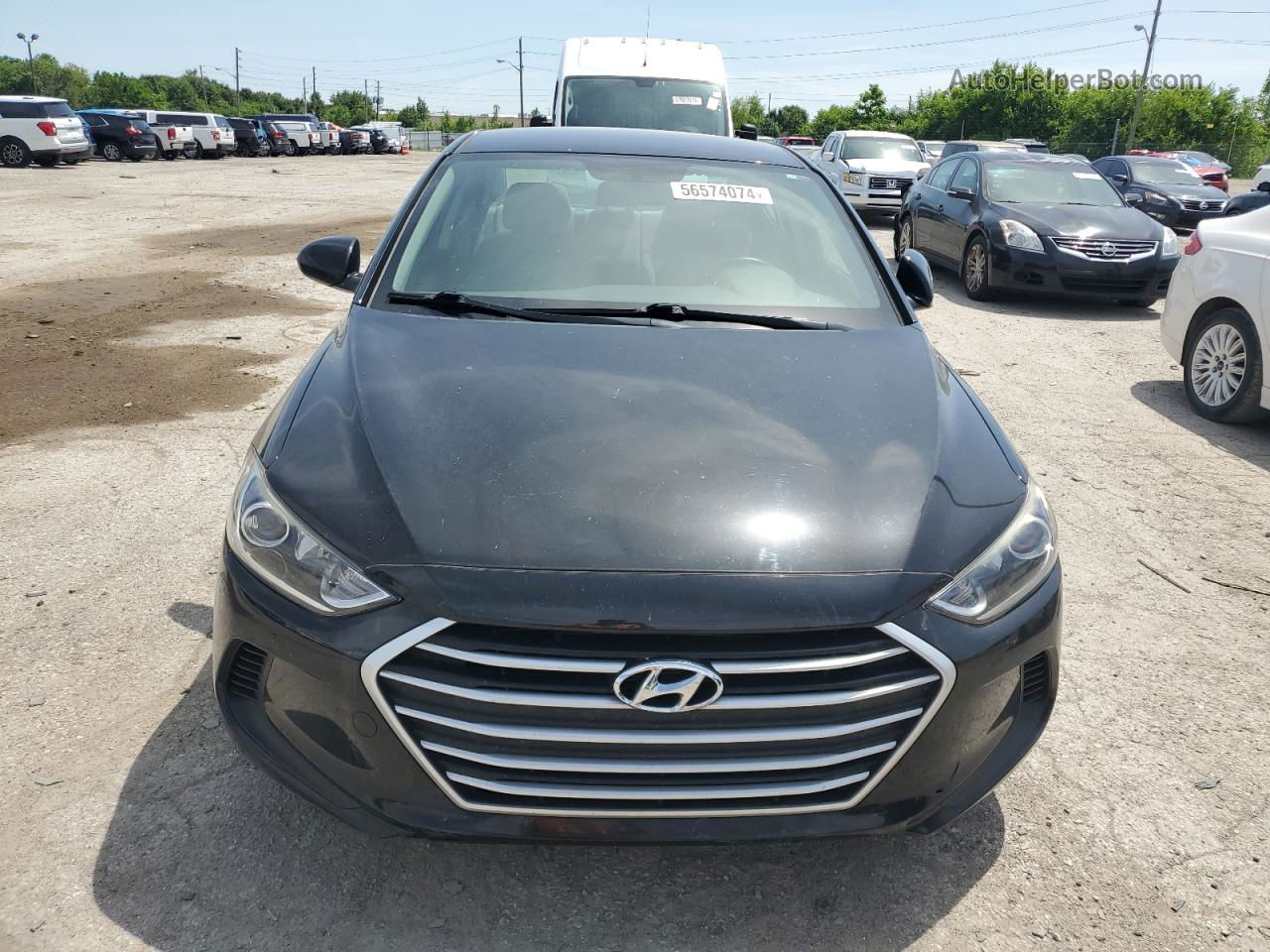 2017 Hyundai Elantra Se Черный vin: KMHD84LF1HU153634