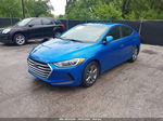 2017 Hyundai Elantra Se Синий vin: KMHD84LF1HU192577