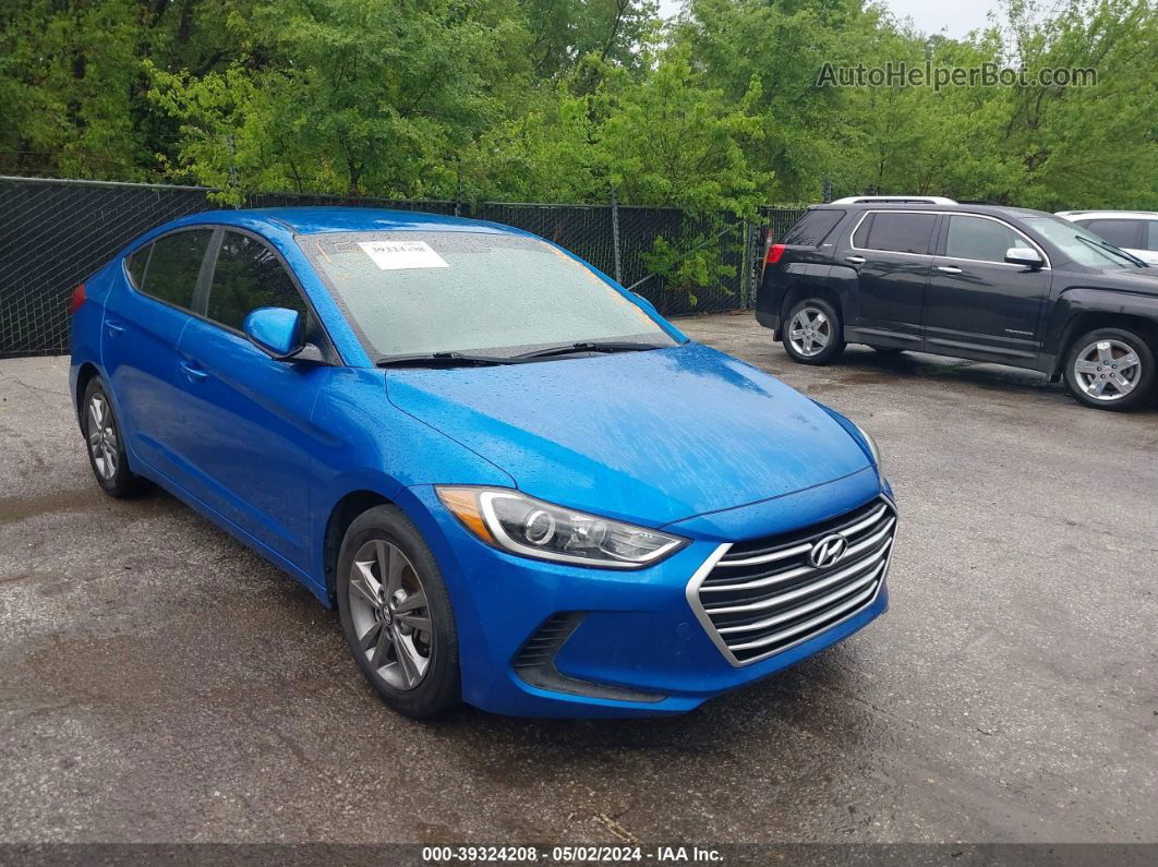 2017 Hyundai Elantra Se Синий vin: KMHD84LF1HU192577