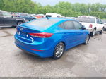 2017 Hyundai Elantra Se Синий vin: KMHD84LF1HU192577