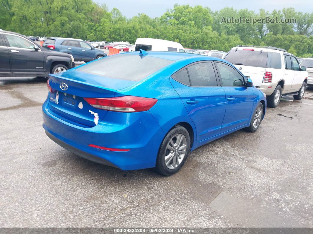 2017 Hyundai Elantra Se Синий vin: KMHD84LF1HU192577