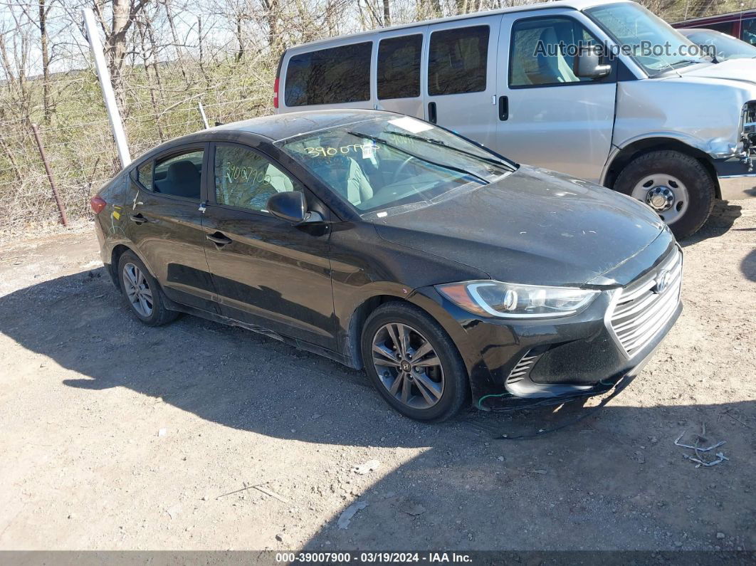 2017 Hyundai Elantra Se Черный vin: KMHD84LF1HU214187