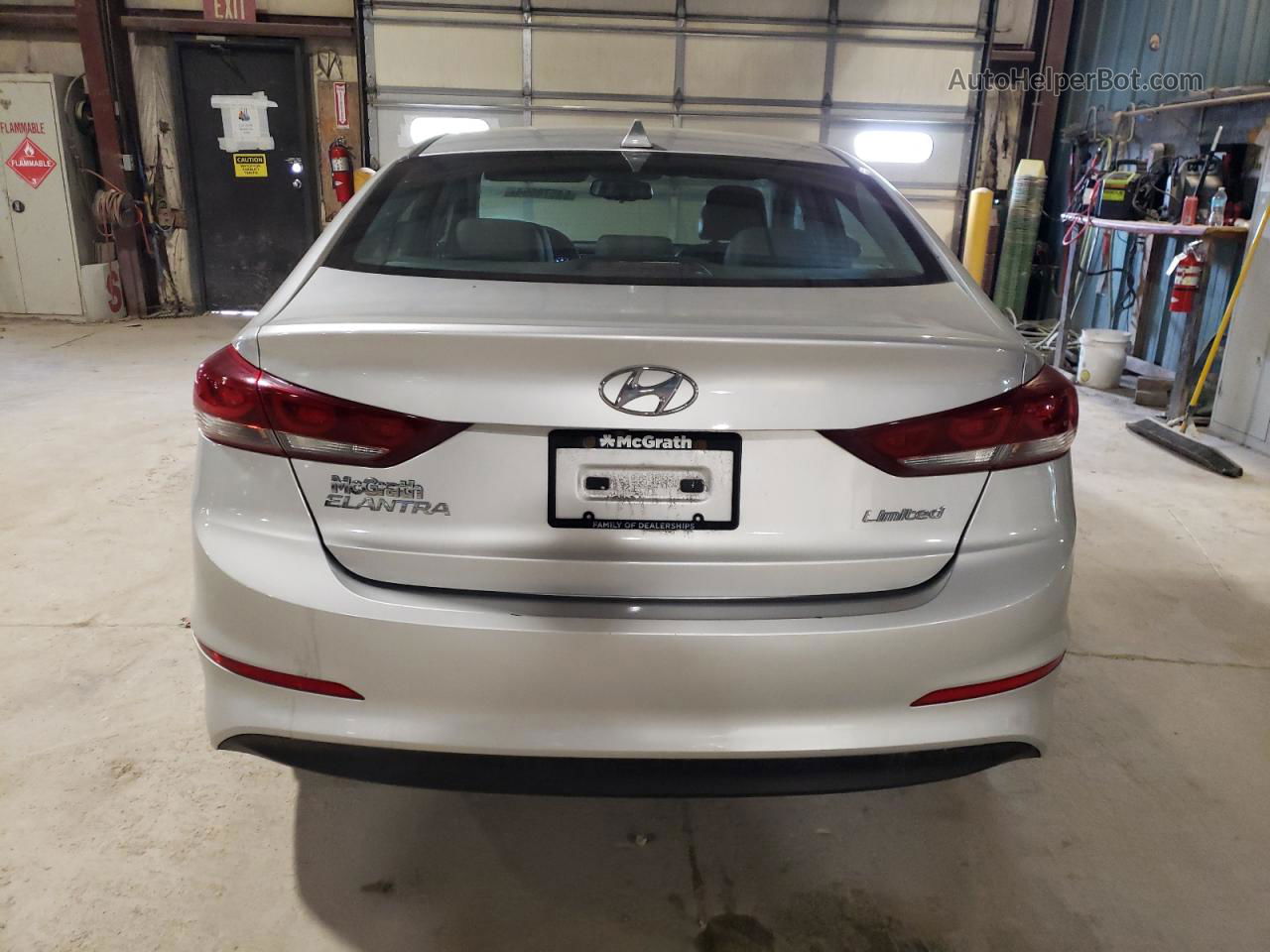 2017 Hyundai Elantra Se Silver vin: KMHD84LF1HU312670