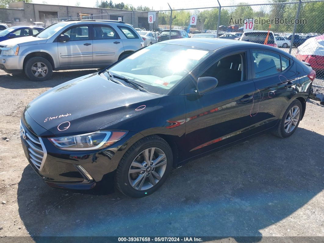 2017 Hyundai Elantra Value Edition Black vin: KMHD84LF1HU351856