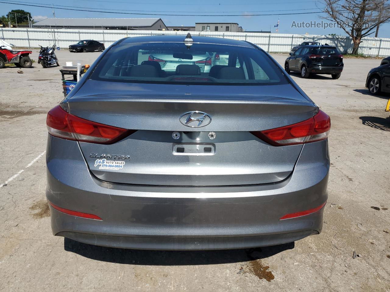 2018 Hyundai Elantra Sel Серый vin: KMHD84LF1JU555546