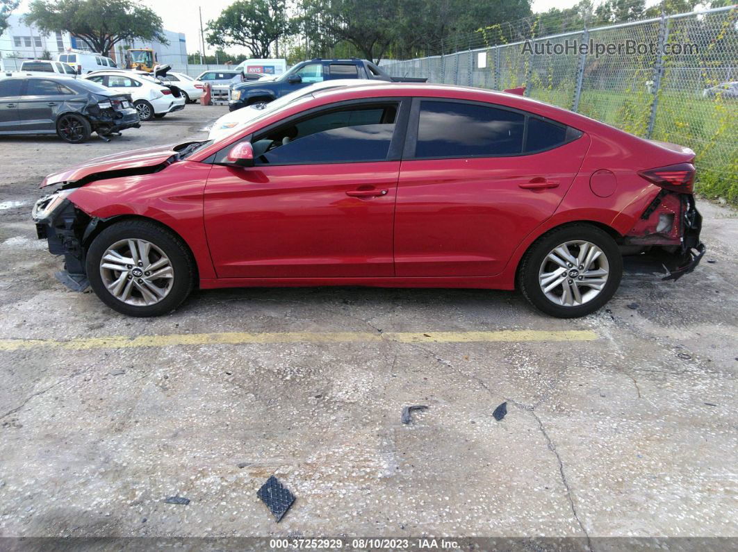 2019 Hyundai Elantra Sel Red vin: KMHD84LF1KU743646