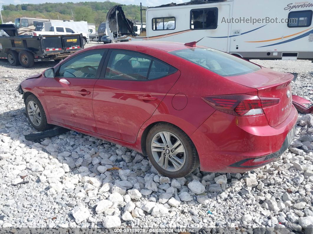 2019 Hyundai Elantra Sel Red vin: KMHD84LF1KU768837