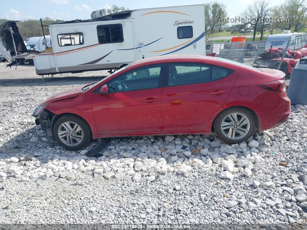 2019 Hyundai Elantra Sel Red vin: KMHD84LF1KU768837