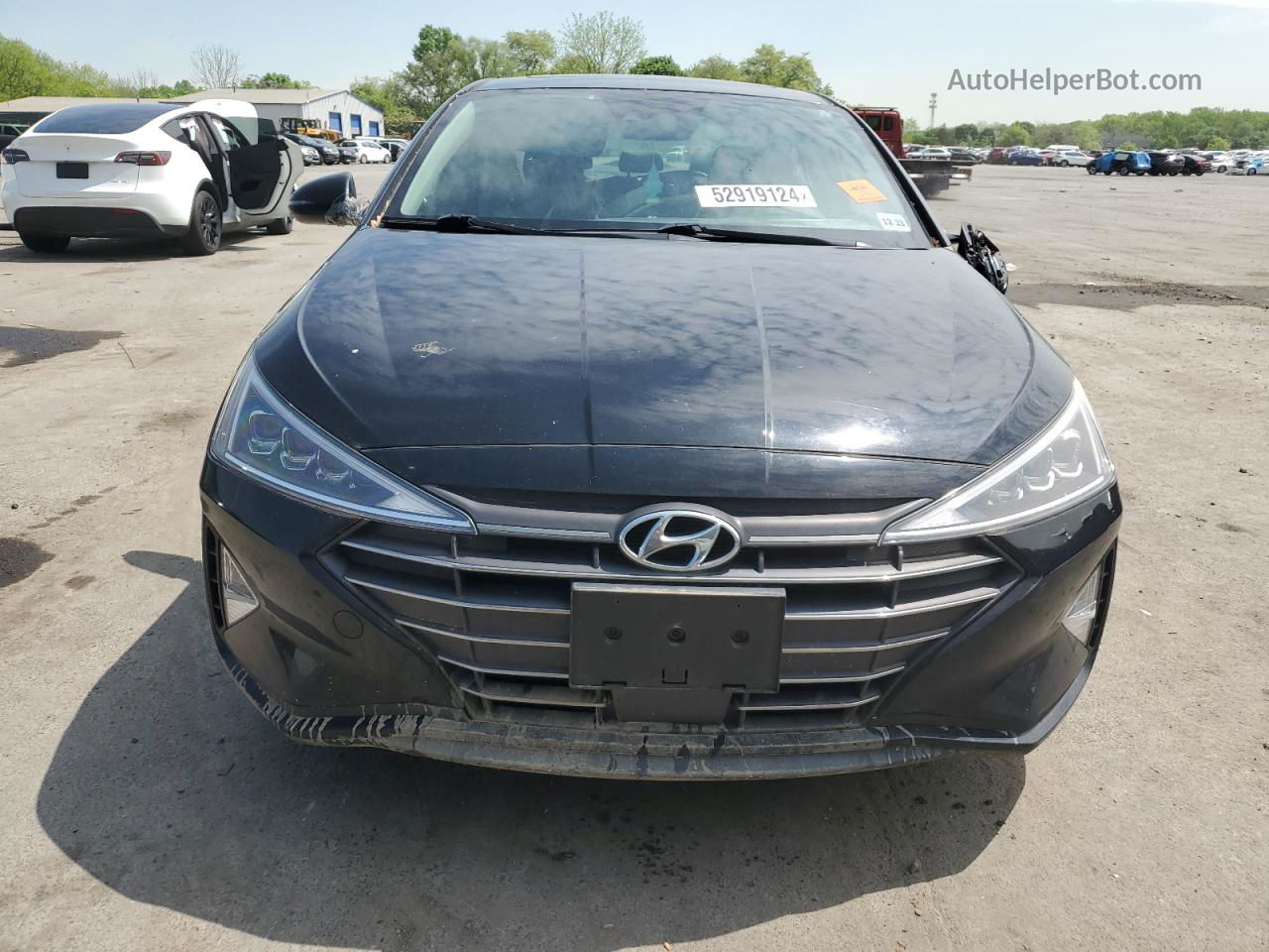 2019 Hyundai Elantra Sel Black vin: KMHD84LF1KU806051