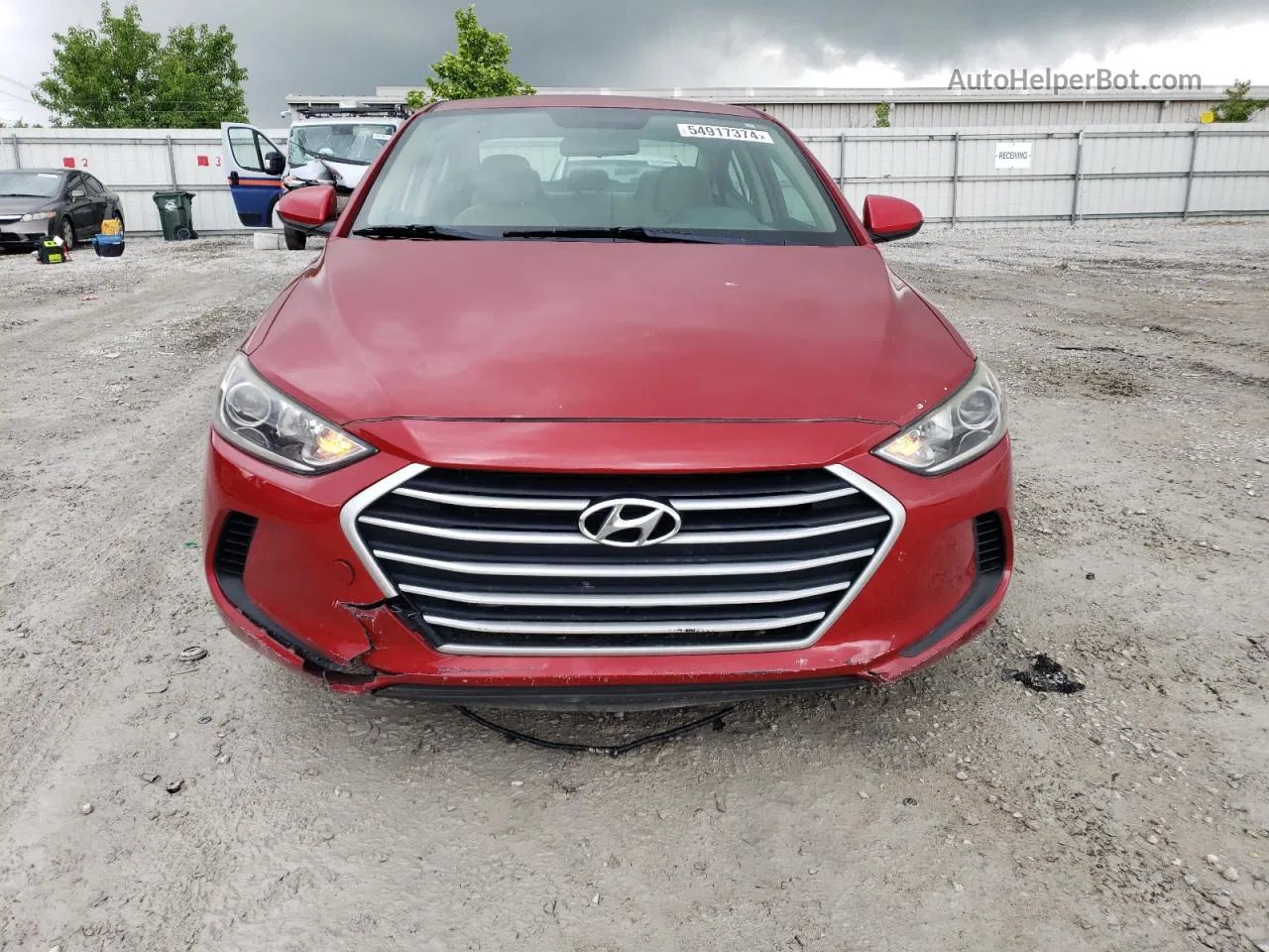 2017 Hyundai Elantra Se Red vin: KMHD84LF2HU142285