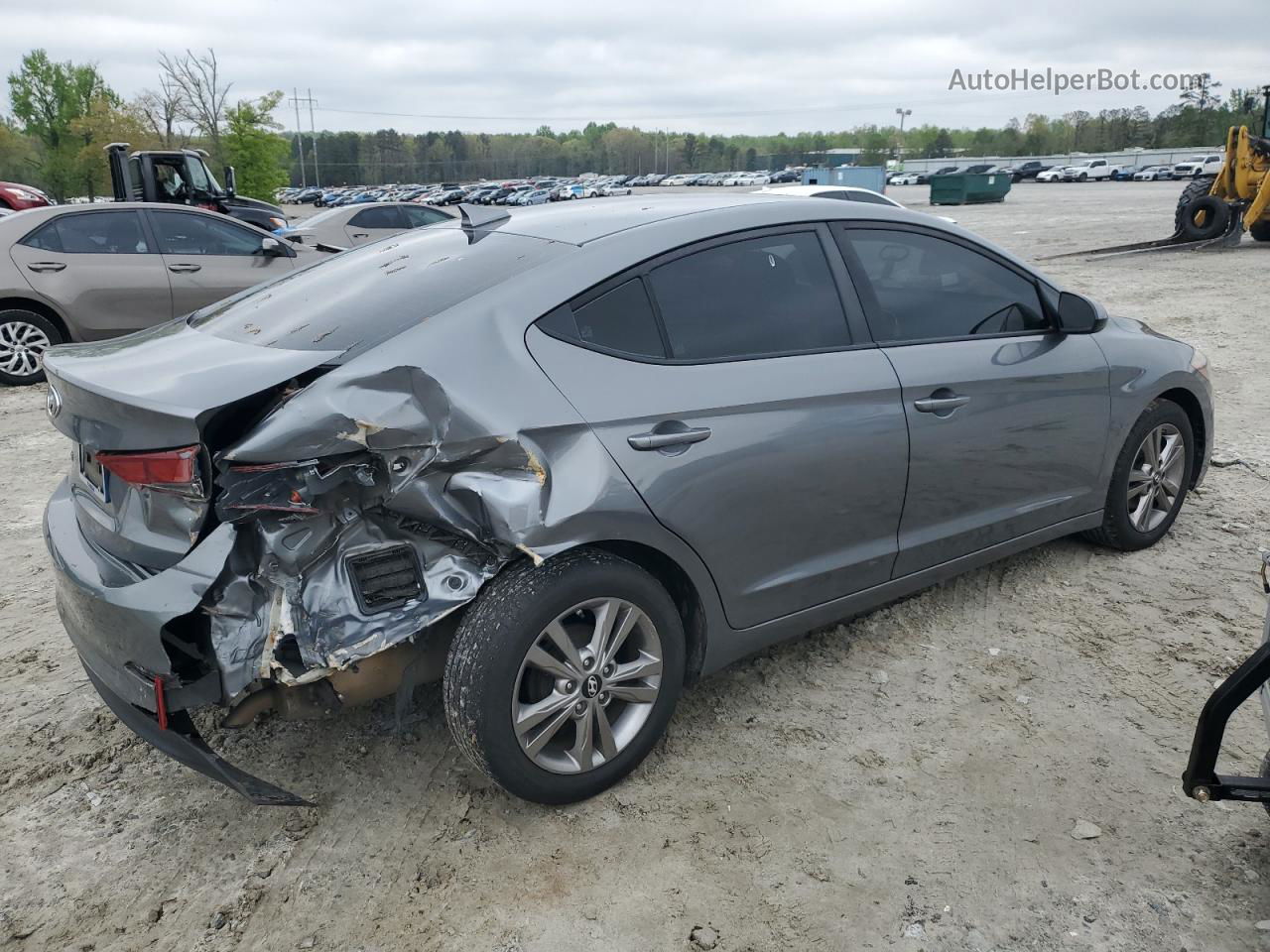 2017 Hyundai Elantra Se Gray vin: KMHD84LF2HU151763