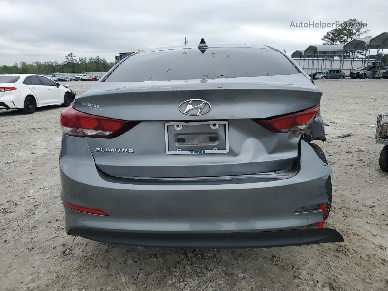 2017 Hyundai Elantra Se Серый vin: KMHD84LF2HU151763