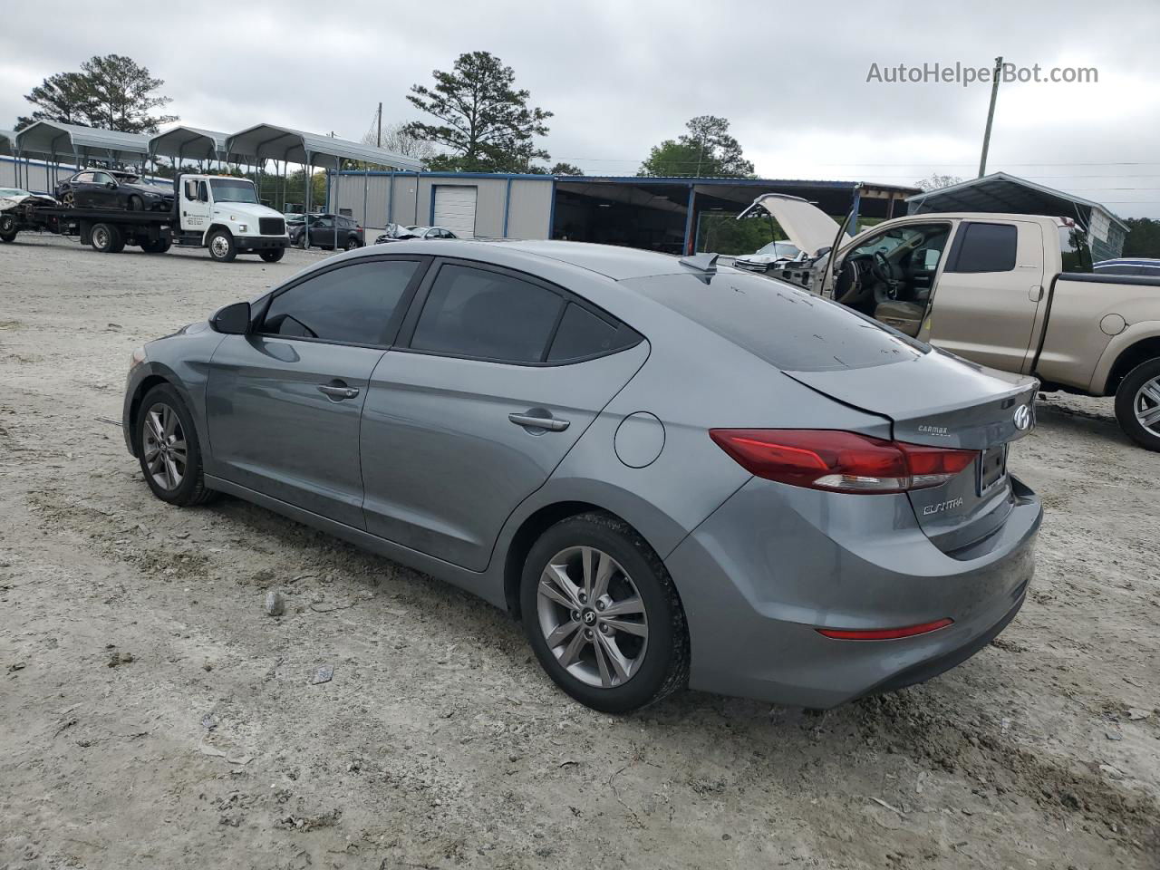 2017 Hyundai Elantra Se Gray vin: KMHD84LF2HU151763