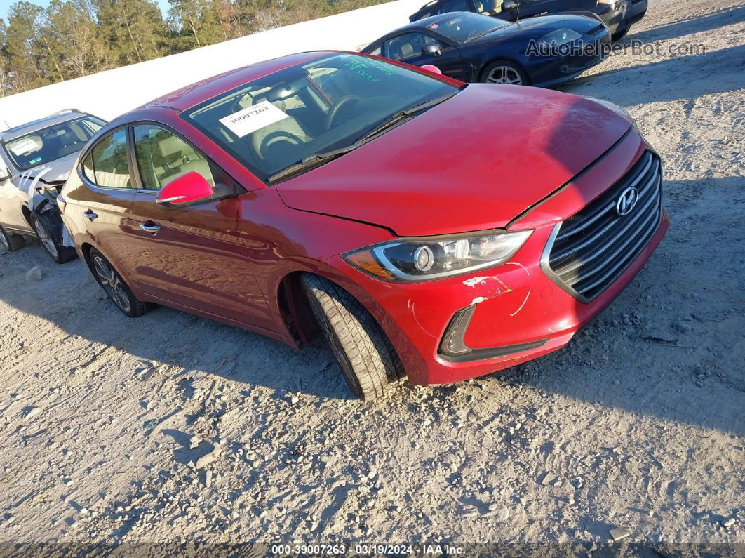 2017 Hyundai Elantra Limited Red vin: KMHD84LF2HU267318